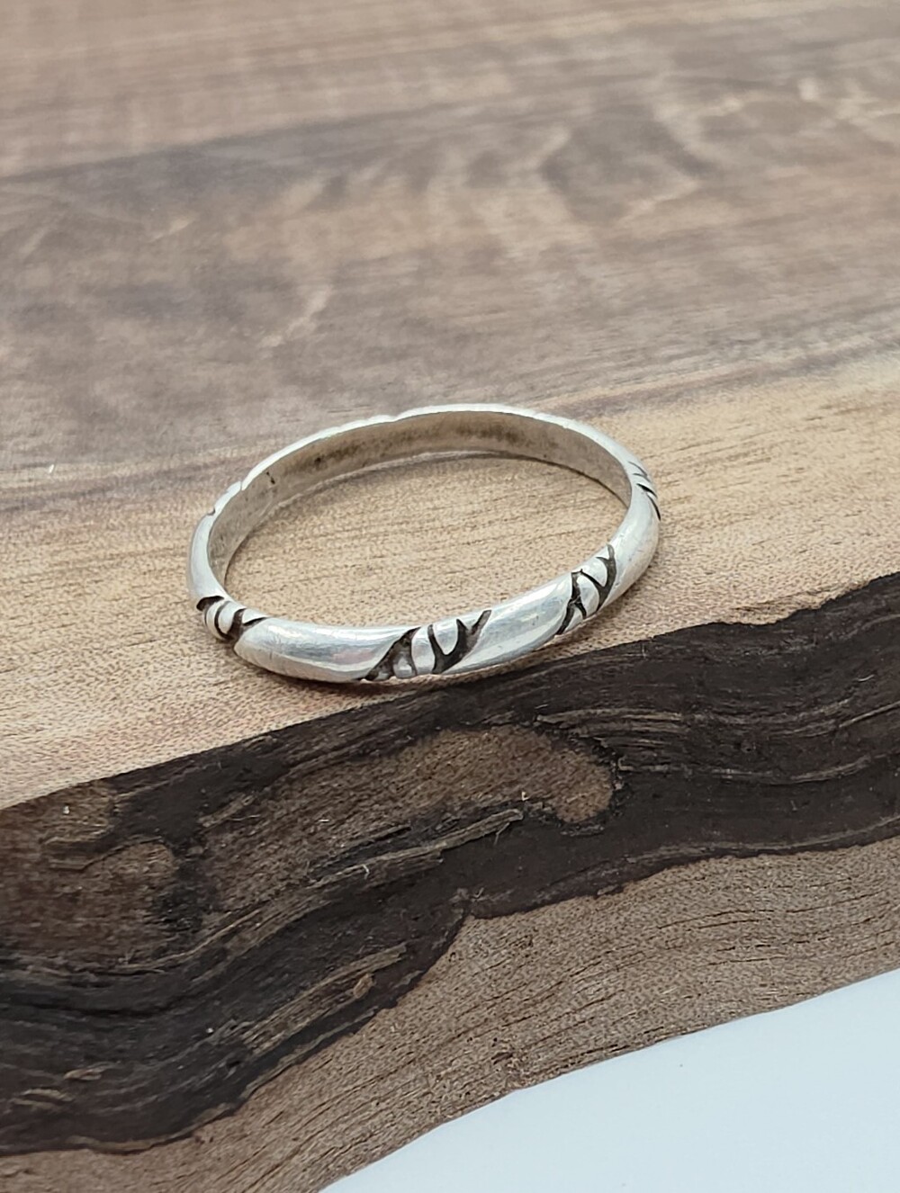 Vintage Shube Dakota West 925 Sterling Silver Stacking Cable Twist Rope Ring